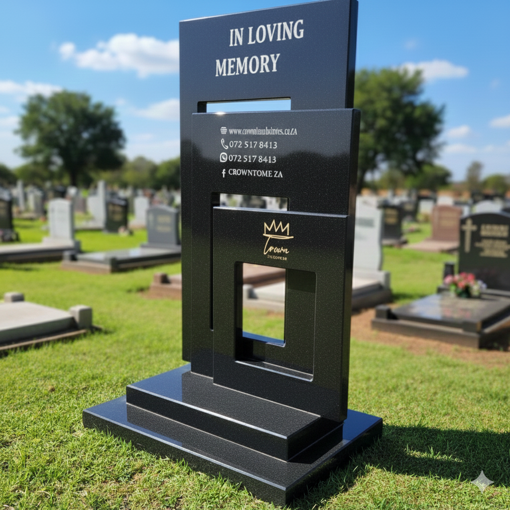 Headstone Abstract Frame Memorial: Modern Statement