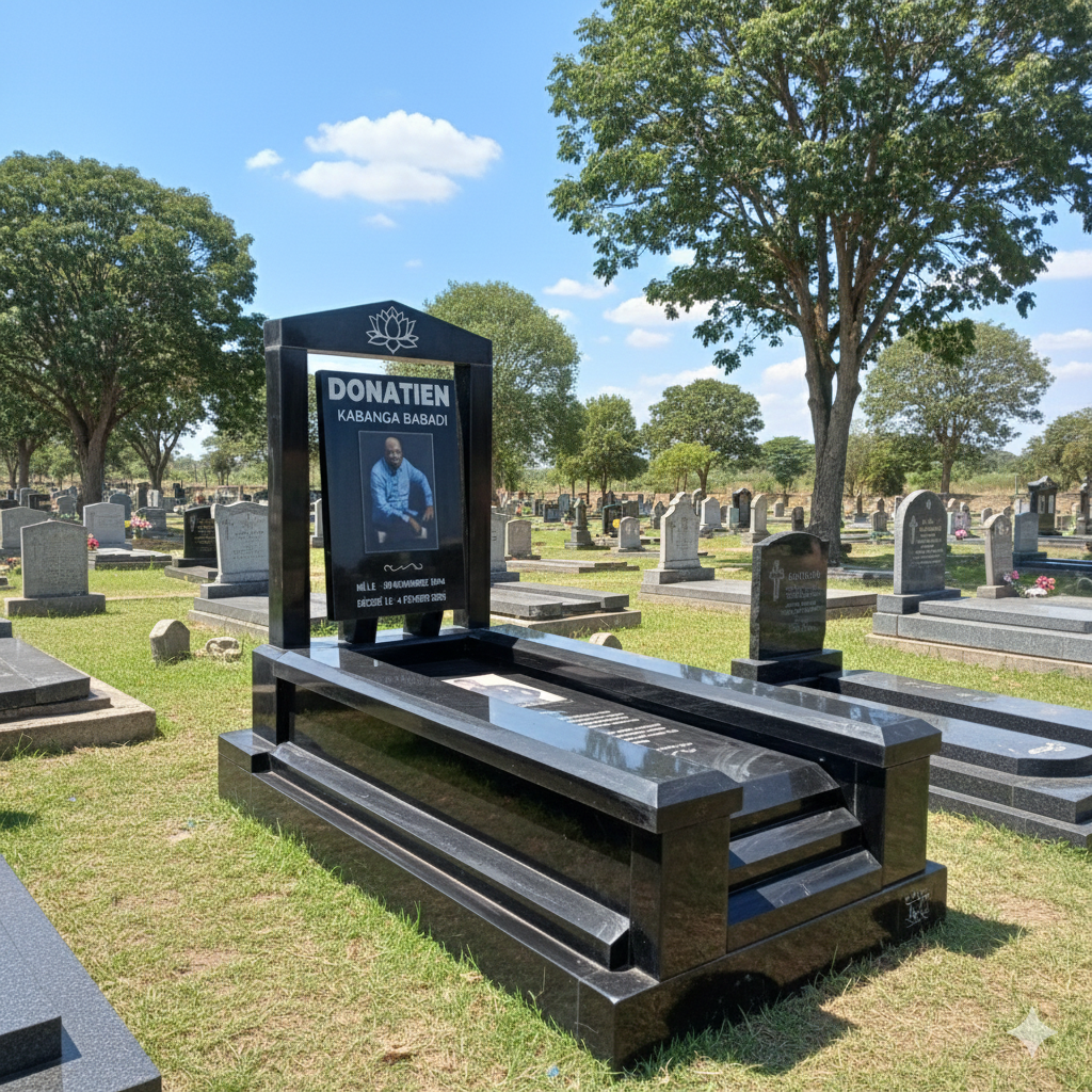 Executive Lotus Frame Memorial: Modern & Elegant