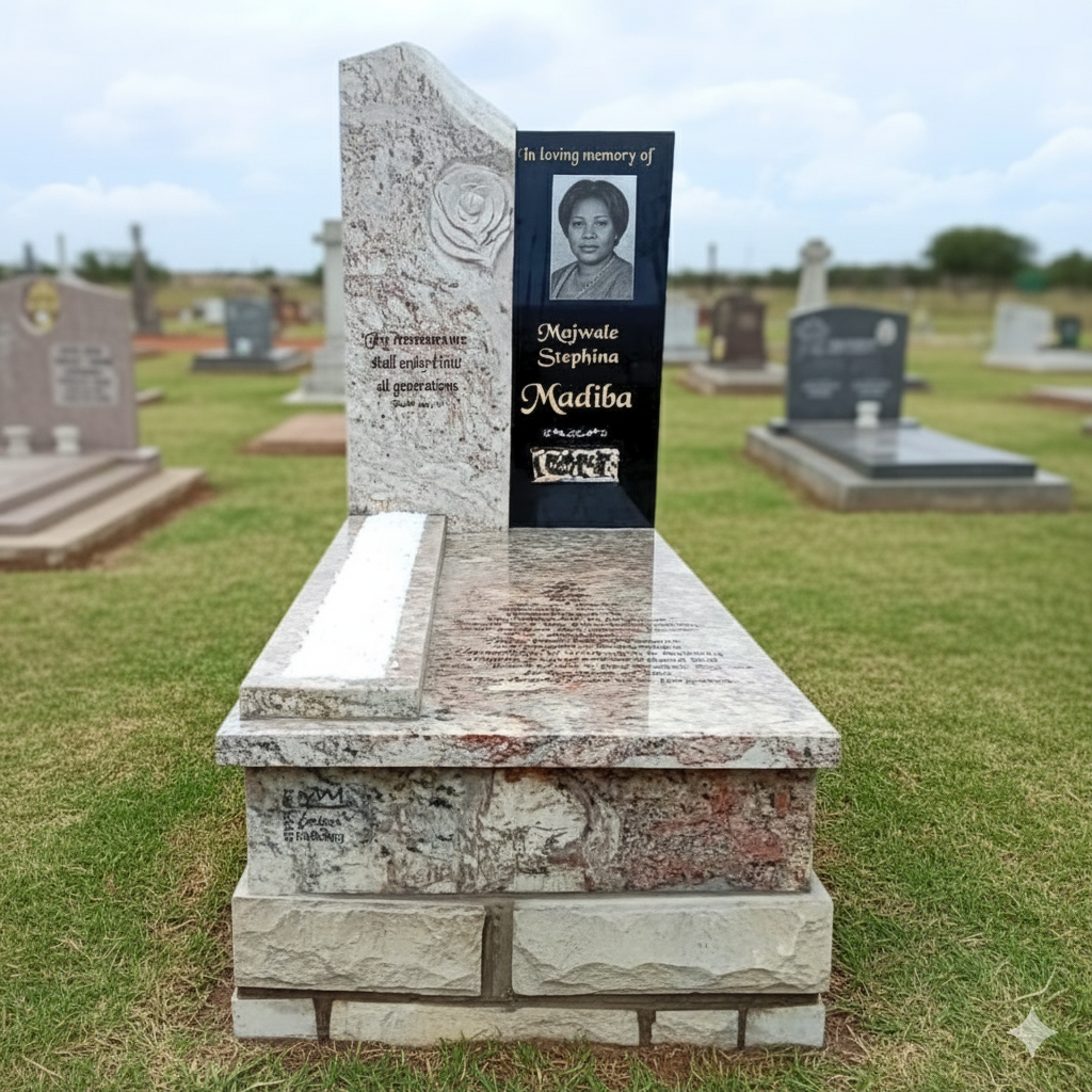 Premium Artistic Ledger Memorial: Rose and Remembrance