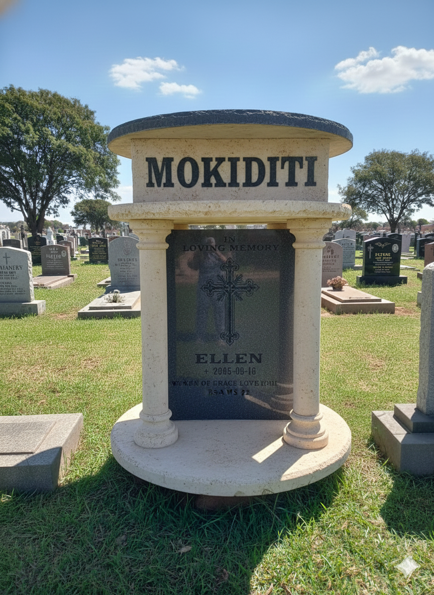 Executive Classical Canopy Column Memorial: Grace and Dignity