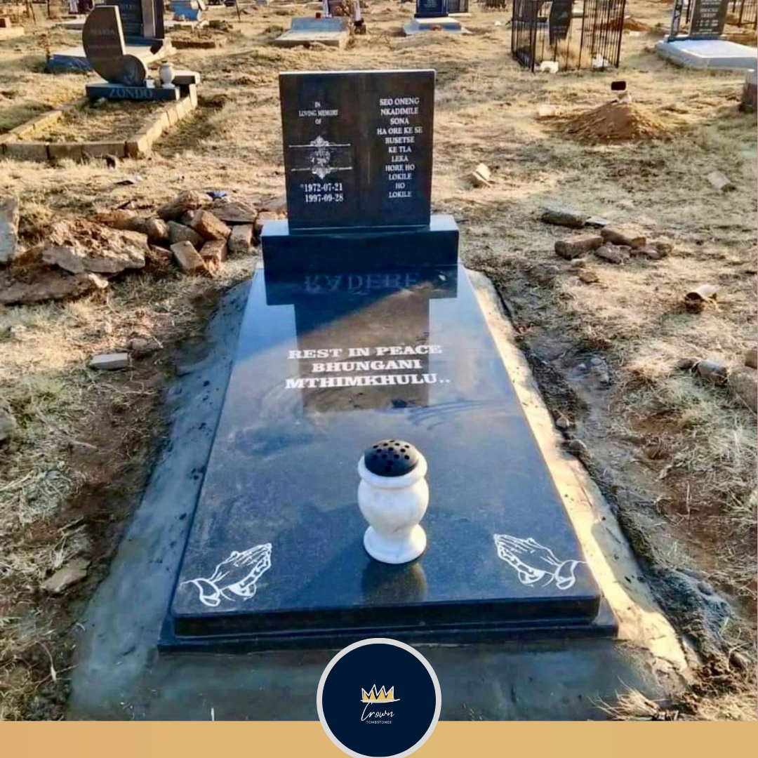 Standard Praying Hands Ledger & Tablet Memorial