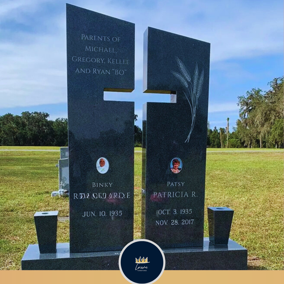 Headstone Companion Cross Cut-Out Memorial