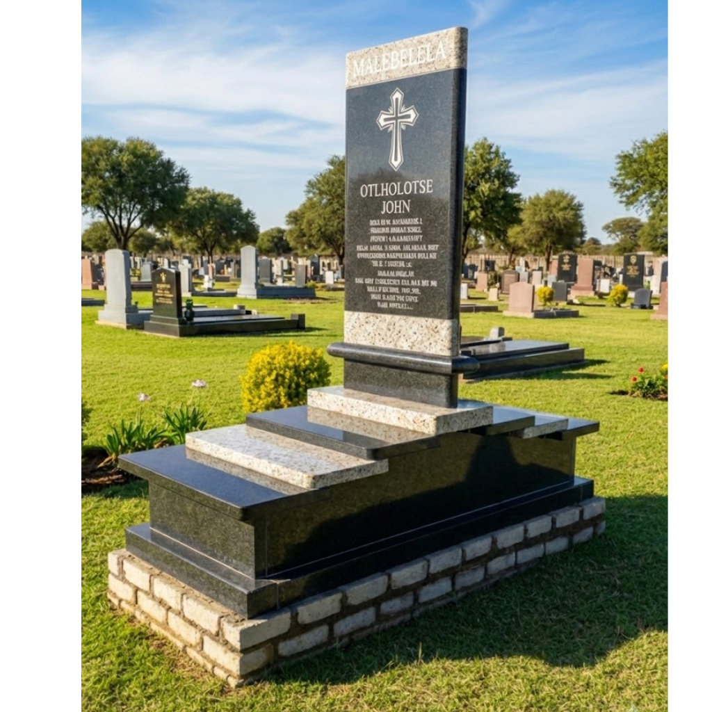 Premium Steps of Remembrance Tombstone