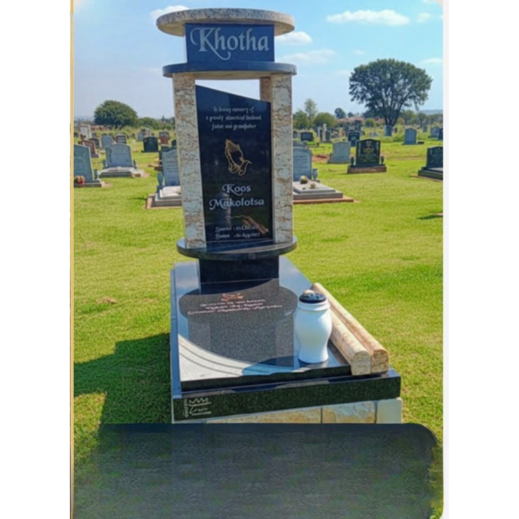 Premium Pedestal Shrine Memorial: Faith and Honor