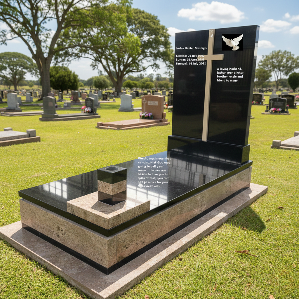Minimalist Cross & Full Ledger Memorial