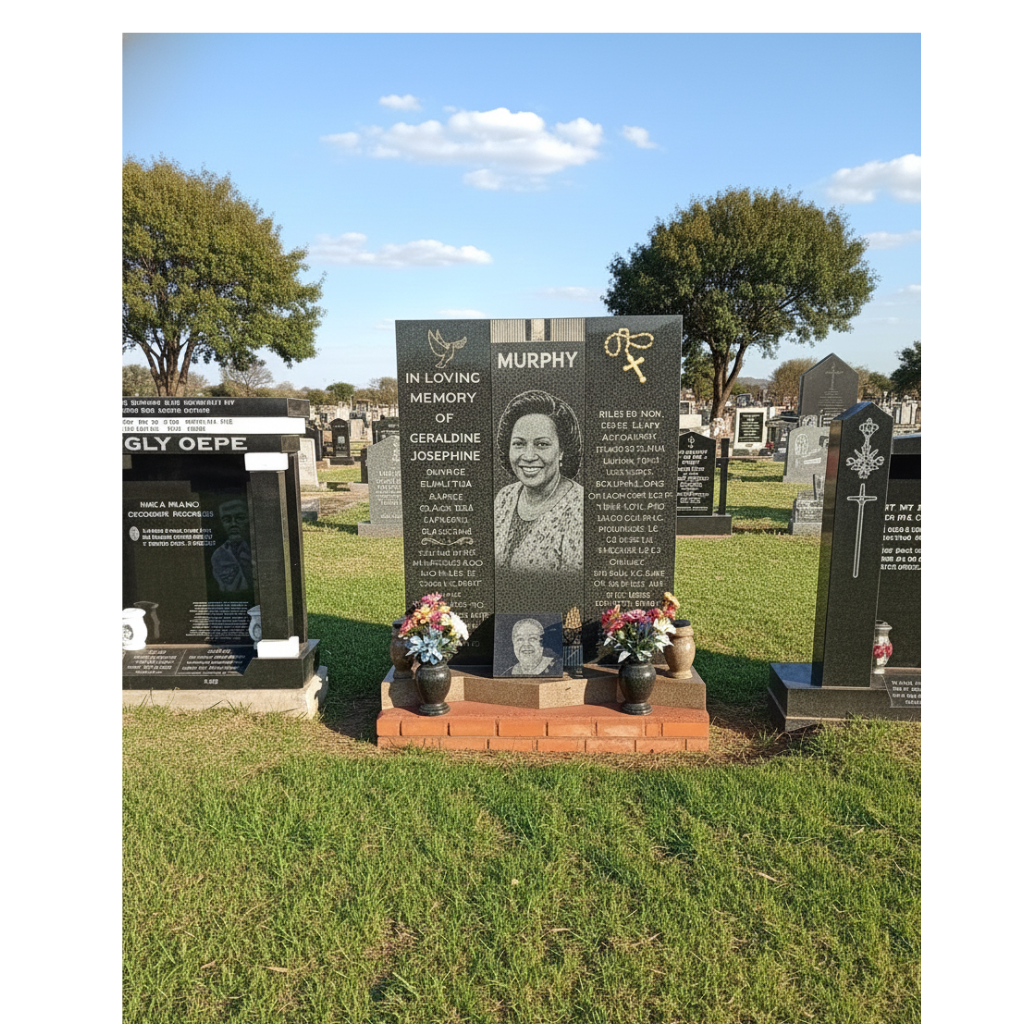 Headstone Monumental Tablet Memorial: Portrait of Honor