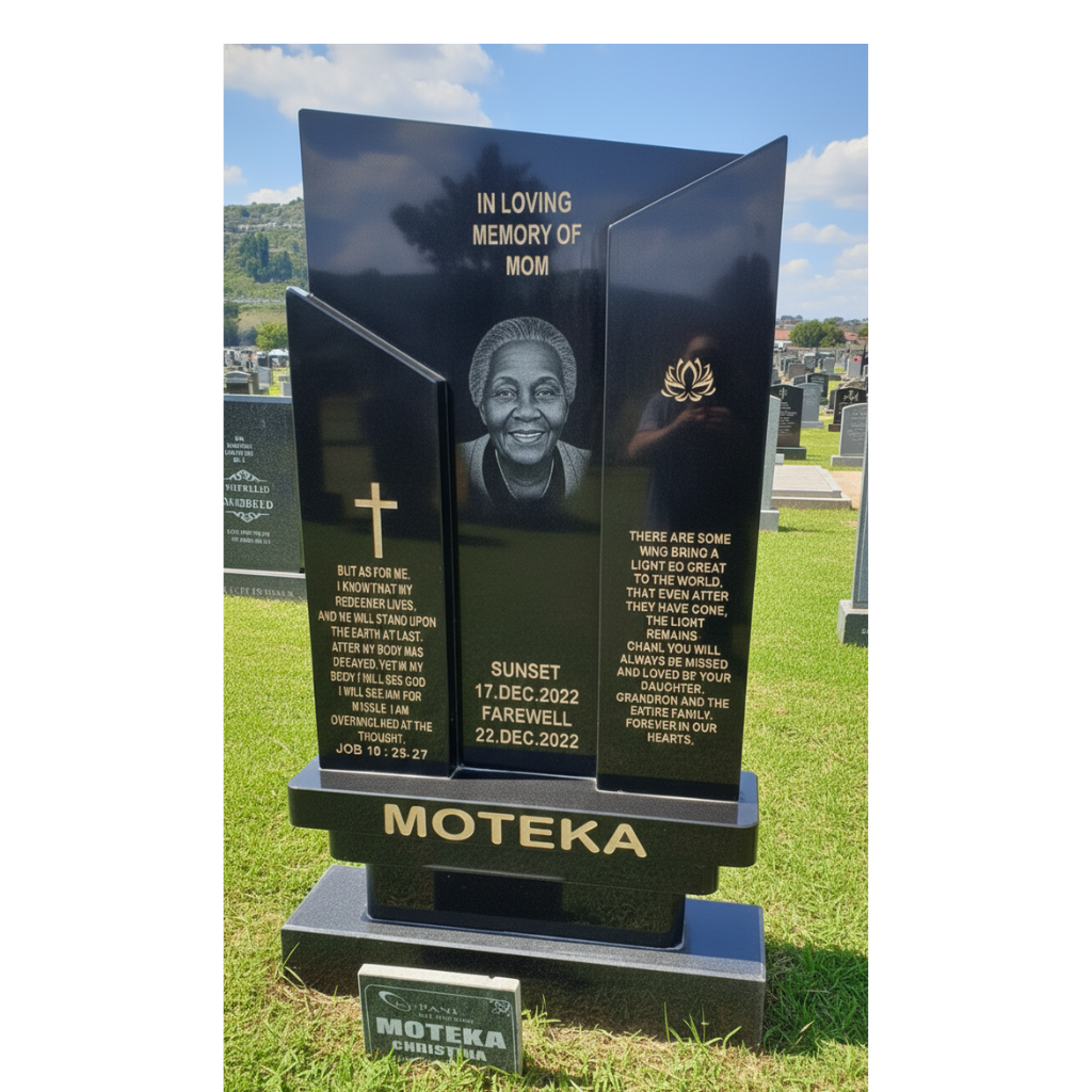 Headstone Angled Panel Memorial
