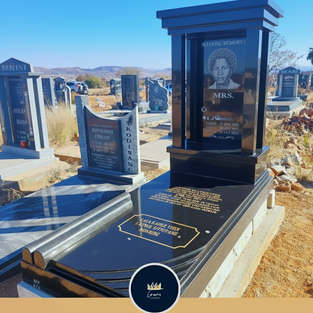 Premium Capstone Shrine Memorial: Warm Elegance