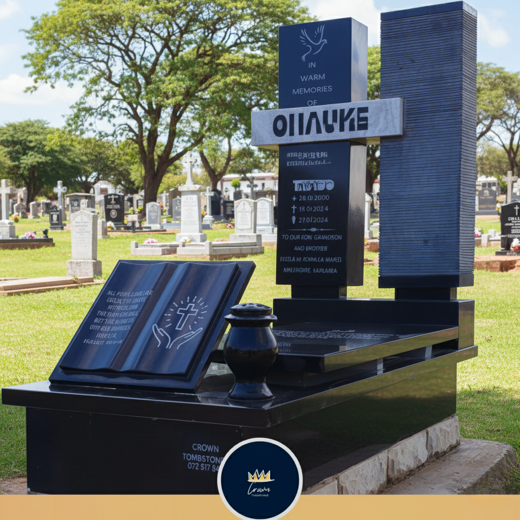 Executive Modern Book and Cross Memorial