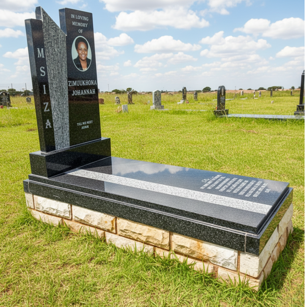 Standard Modern Layered Panel Memorial