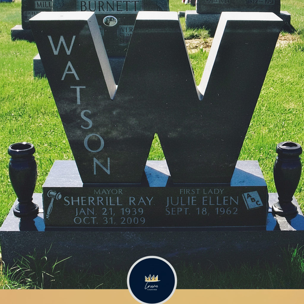 Headstone Personalized Monogram Memorial