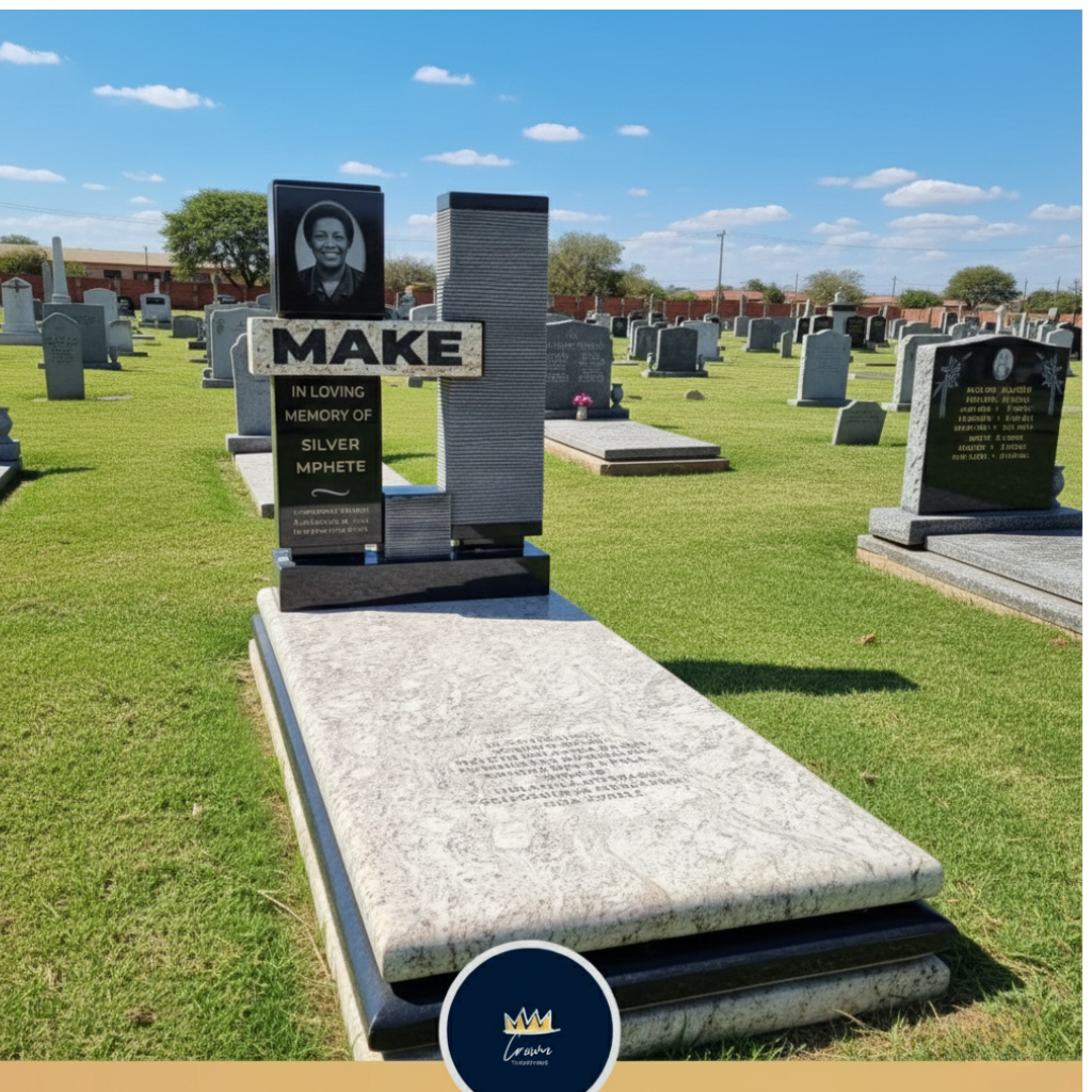 Premium Modern Textured Panel Memorial: Stacked Contrast