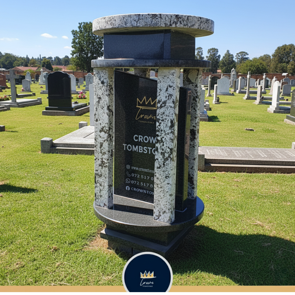 Headstone Artistic Ledger Memorial: Rose and Remembrance