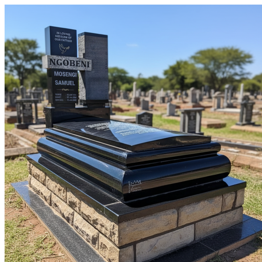 Executive Modern Block & Curve Memorial
