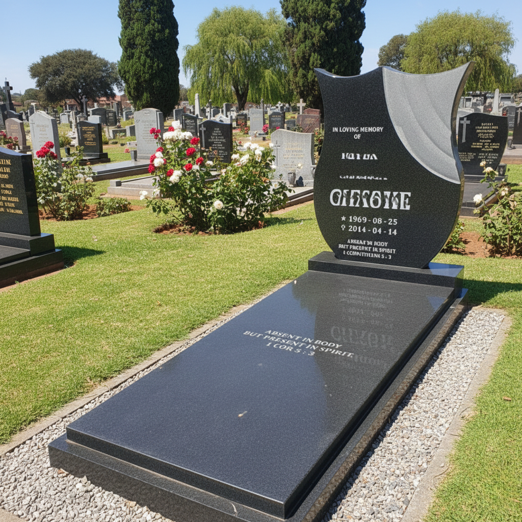 Standard Sculptural Shield & Full Ledger Memorial