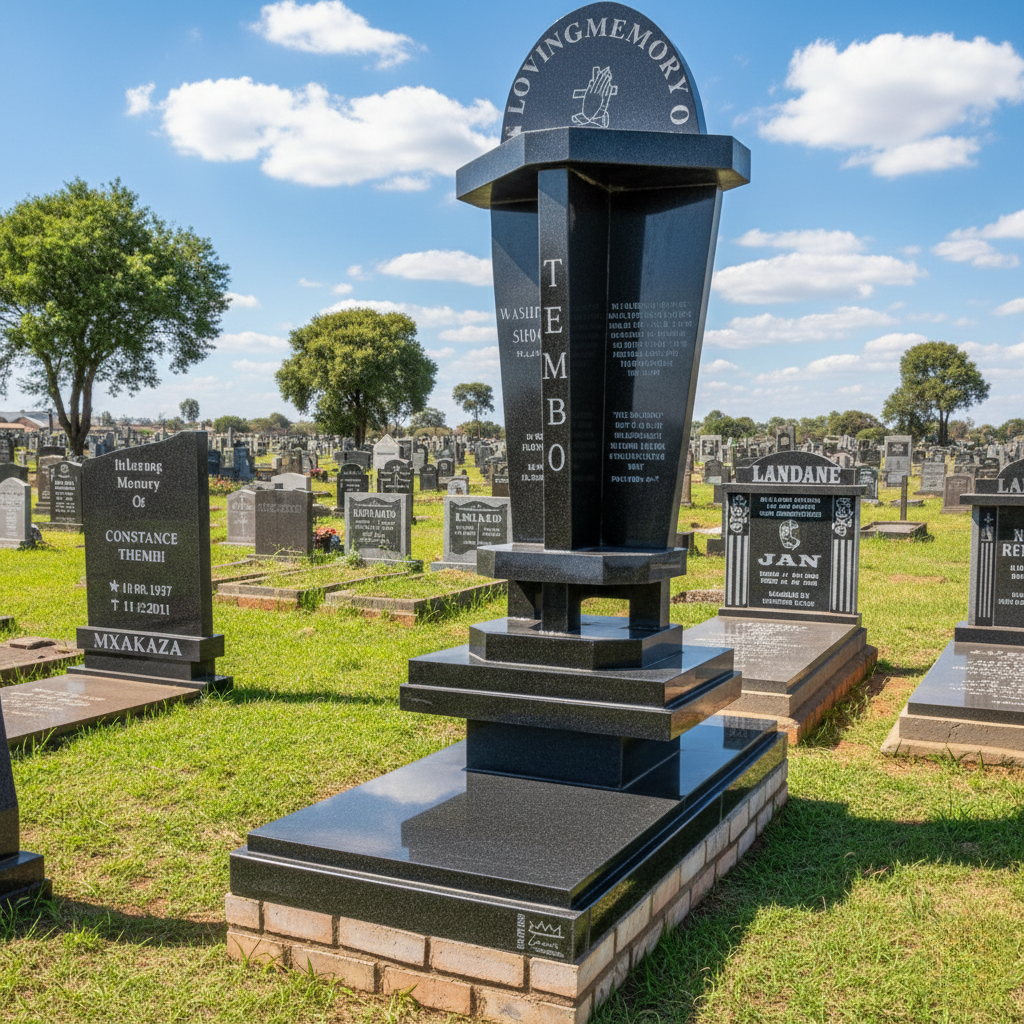 Premium Monumental Column Memorial: The Eternal Beacon