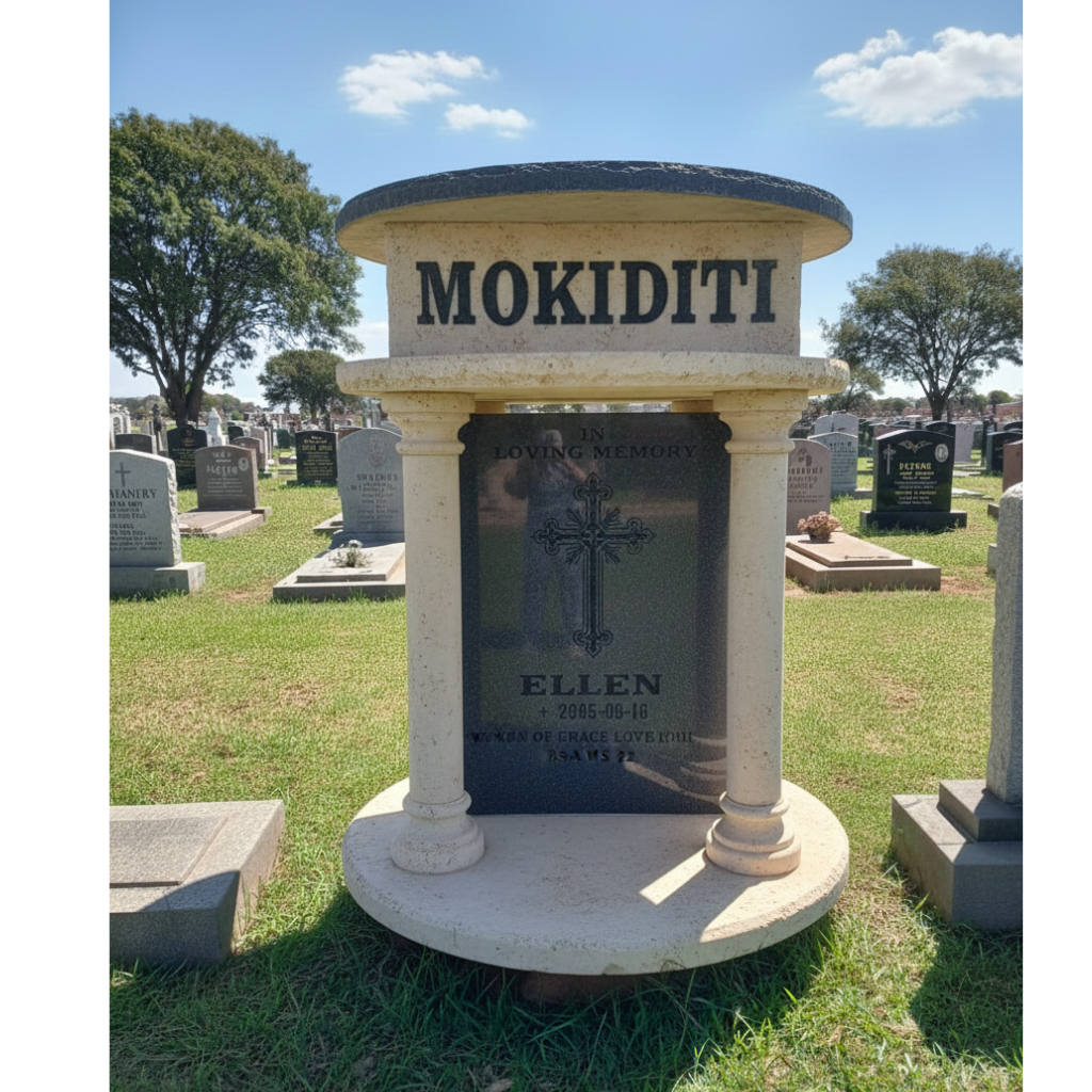 Executive Classical Canopy Column Memorial: Grace and Dignity