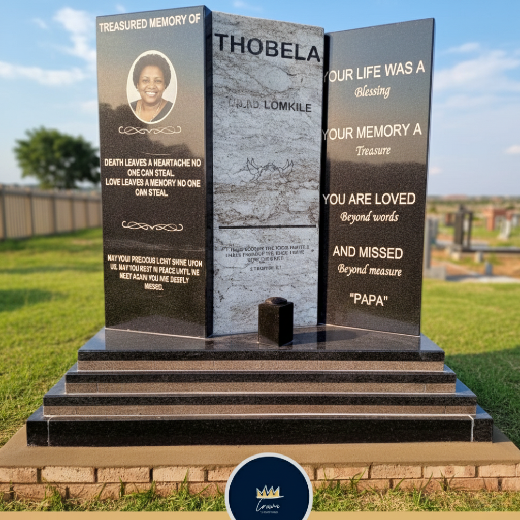 Executive Three Panel Tombstone